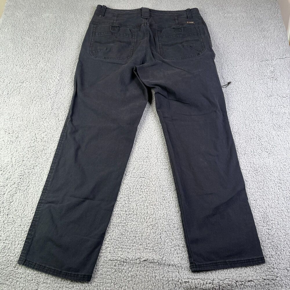 LEGENDARY OUTFITTERS Cargo Pants 36  x 32 Duck Canvas Black Zip Pocket Outdoor